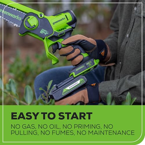 Greenworks 24V 6-Inch Mini Chainsaw
