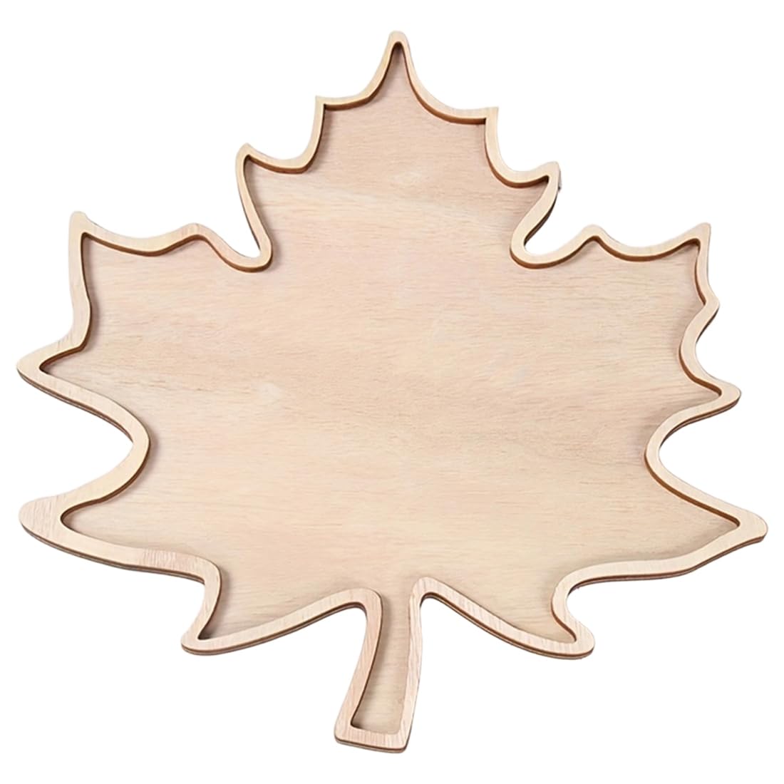 UDSKNV[KSL For Thanksgiving, Fall Harvest Dessert Plate-Maple Leaf-Shaped Serving Tray(1pc), Artificial -Safe Design for Parties