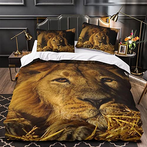 Ensemble de housse de couette lion 3D pour transformer une chambre d'ado