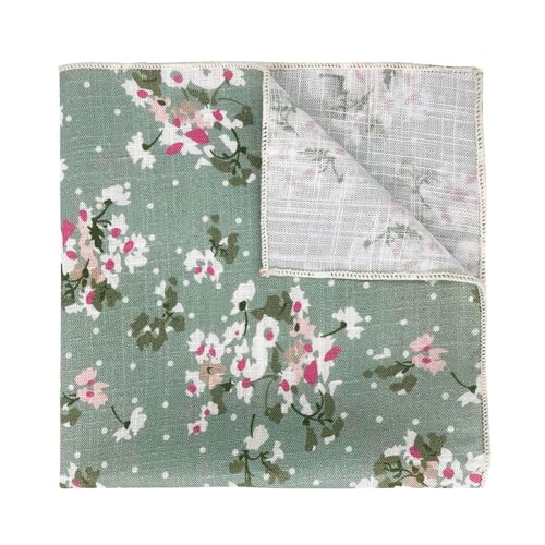 Image of Kebocis Men's Floral Pocket Square Handkerchief for Men