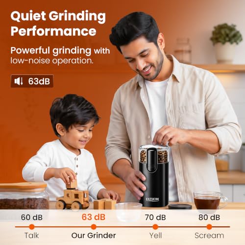 Image of FATHOM Elite Electric Coffee Grinder - 100g Capacity
