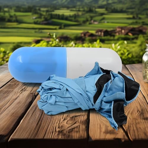 Image of Oblivion Umbrella For Men - Folding Design Umbrella with Curved Handle - Large Clear Canopy Windproof Stick Umbrella for Rainy Weather Outdoor Photography Everyday Use