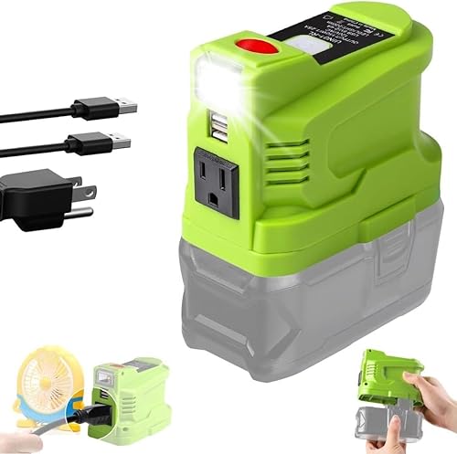 Miniatura 7 de Inversor de fuente de alimentación de 150 W para Milwaukee M18 18V, URUN DC 18V a CA 110-120V, generador de estación de energía portátil con 2