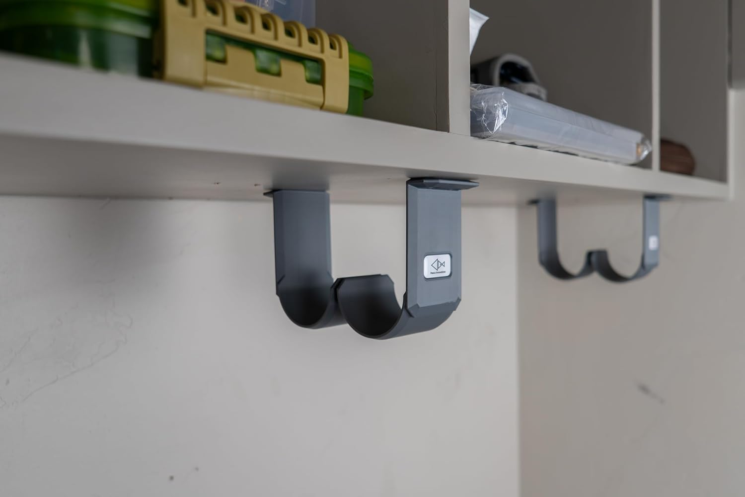 Fly Rod Tube Holder – Under Shelf & Ceiling Mount | Holds 2 Fly Rod Tubes | PETG, Made in USA | Fits Standard 2" & Large 2.5" Hard and Cloth Rod Tubes (2 Pack)