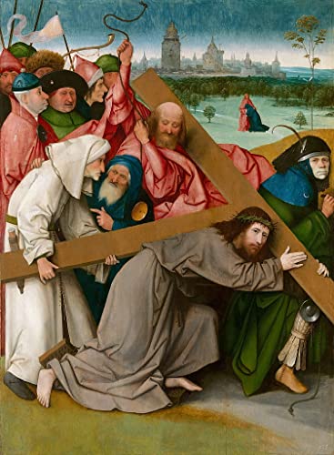 Poster Saint Jean sur Patmos Hieronymus Bosch 58x90 cm sans cadre pour déco salon