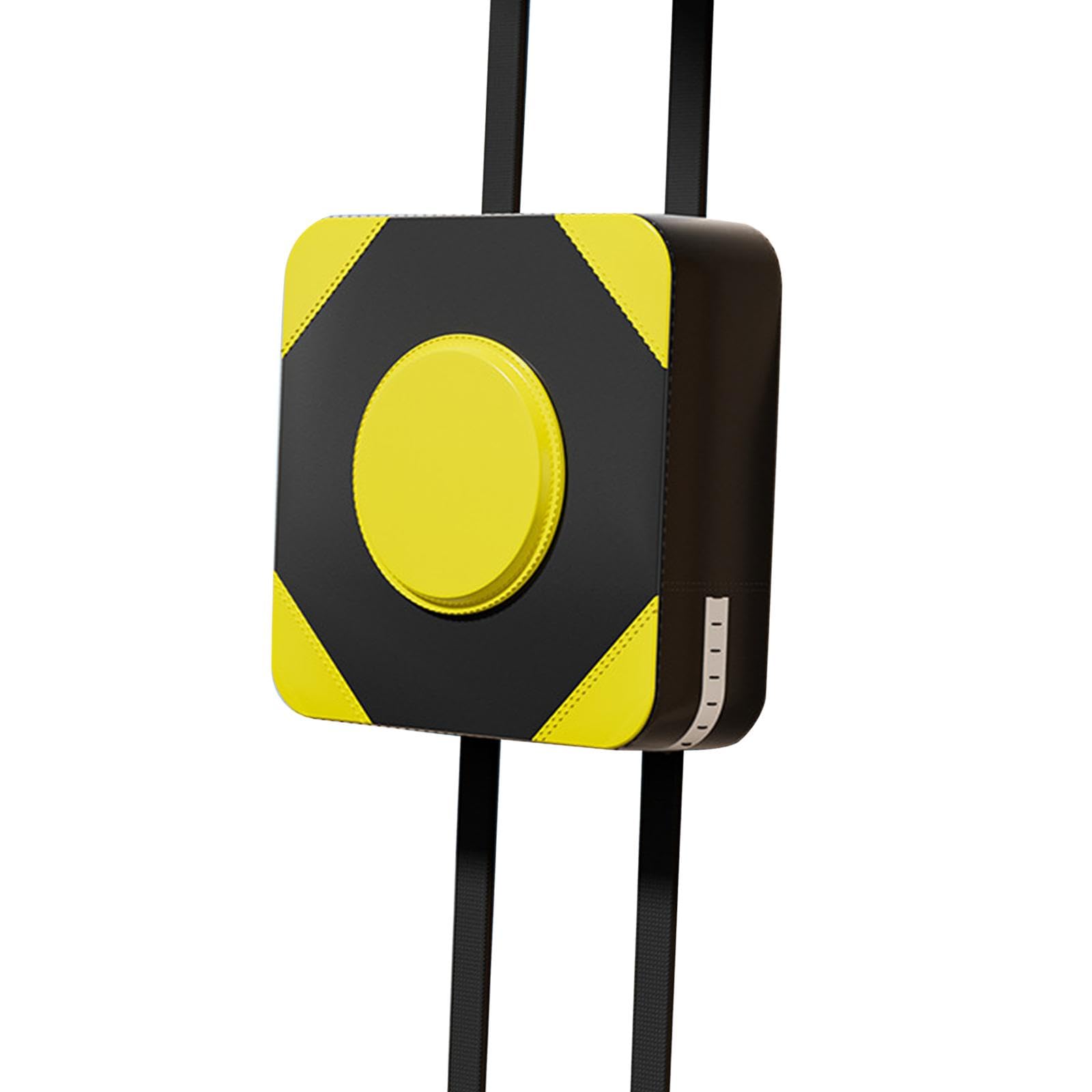 Almohadilla de Boxeo Colchoneta de Entrenamiento Bolsa de Golpeo de Pared Equipo de Artes Marciales PU Y Espuma Adecuado para Niños Y Adultos en, Amarillo 40cm