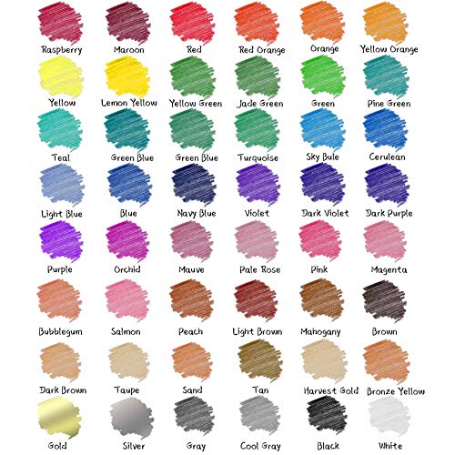 Yordawn Colored Pencils For Coloring Books, 48 Coloring Pencils Color Drawing Set Art Supplies With Roll Up Canvas Case For Kids Adults Artist #TOP3