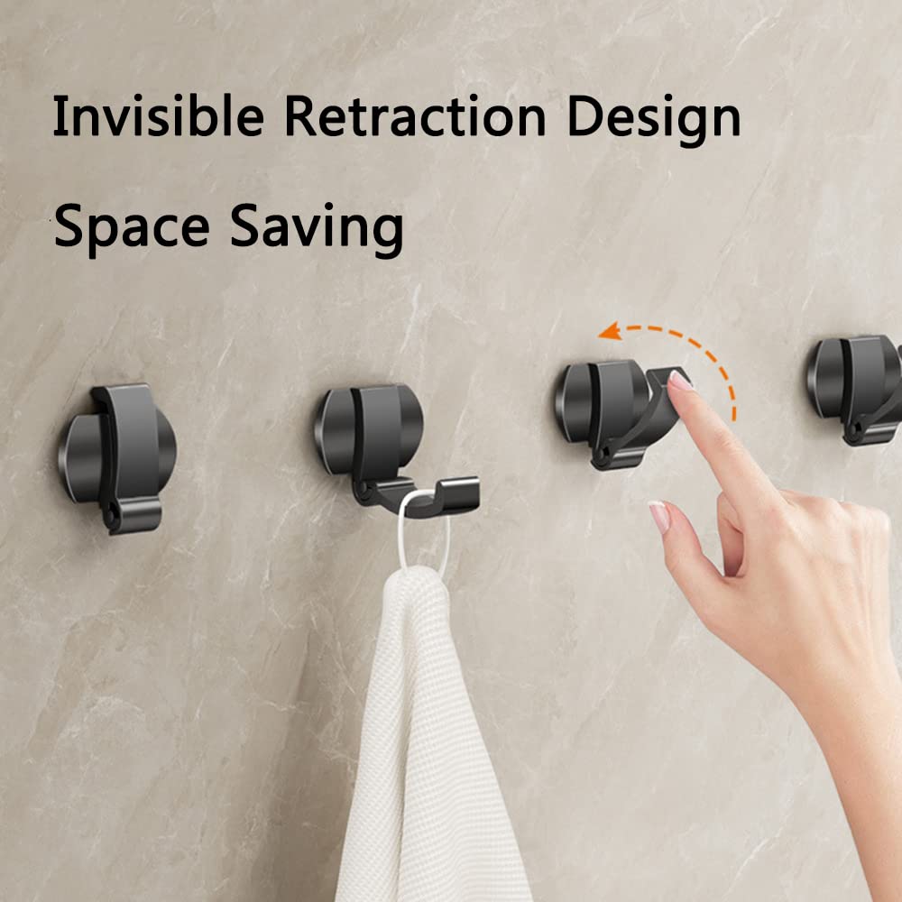 Ganchos autoadhesivos, ganchos adhesivos for colgar, ganchos adhesivos de pared Ganchos de aluminio sin clavos Ganchos autoadhesivos extra fuertes for colgar en la pared for baño Dormitorio Puerta Par