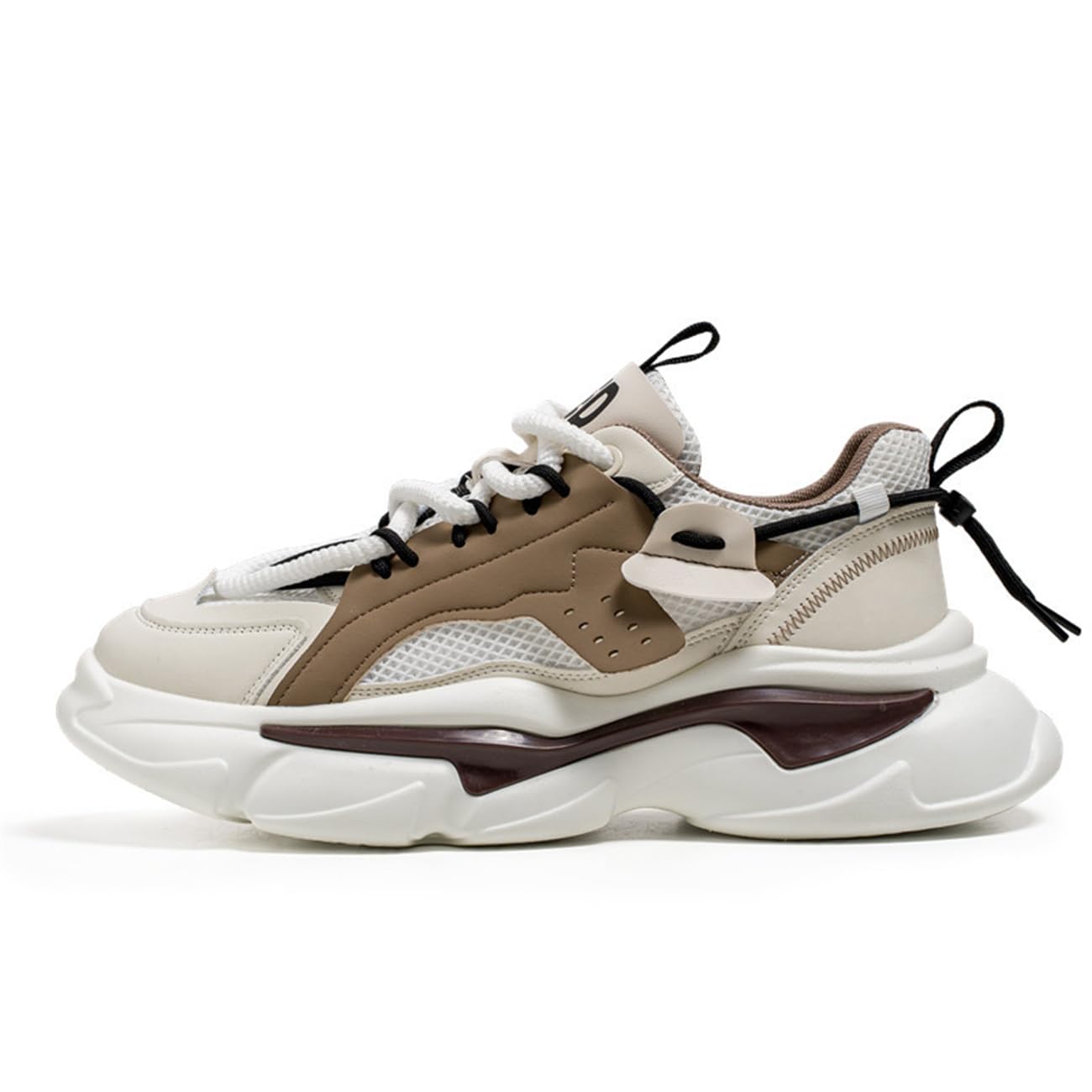 ZHOUPULP Mens Chunky Walking Shoes Fashion Colorblock Sneakers Lightweight Breathable Retro Casual Shoes