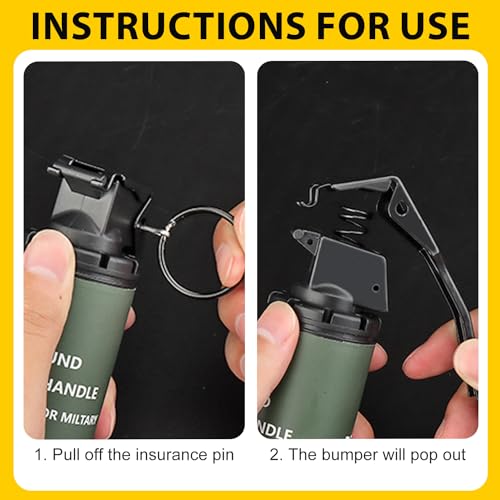Zhongren Dummy Grenade Model Plastic Hand Grenades Toy CS Airsoft Tactical Gear Accessories for Tactical Army Fans Cosplay Movie Props Outdoor 14+ - Image 13