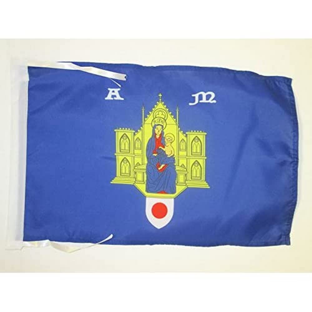 AZ FLAG Bandera de la Ciudad DE Barcelona 45x30cm - BANDERINA BARCELONESA 30 x 45 cm cordeles — view 212