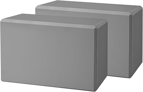 Yoga Block, Yoga Bricks Supportive Latex-Free EVA Foam, Soft Non-Slip Exercise Blocks, Yoga Accessories for Pilates, Meditation, Balance, Stretching