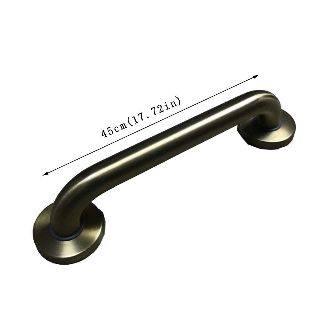 Maniglioni di Sicurezza per Bagno, corrimano per WC, in Acciaio Inossidabile, per Anziani e disabili, Antiscivolo, per la Doccia, ausilio per la Vita Quotidiana (Dimensioni: 45 cm)