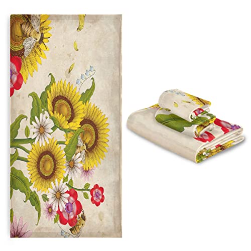 Juego de toallas de baño retro súper absorbentes para evitar la humedad en el hogar 8