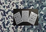 Blackjax Camo USMC Frogskin 3 pc. Medium Kit (3) 15x12 inch Stencils