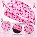 HIFANMM 5pcs Breast Cancer Awareness Headbands Pink Ribbon Elastic Wide Head Band Women Headwraps Non Slip Hair Accessories Sports Running Stretchy Twisted Hair Band