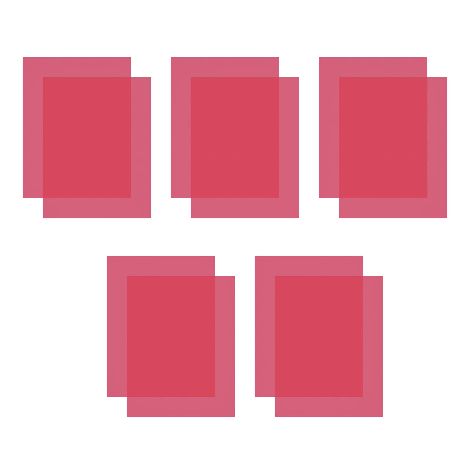 Colored Lighting Gel Filters, 10 Pcs Correction Gel Light Filter Transparent Color Overlays Film Plastic Sheets 8.5 x 11 Inch, for Film, Video, Photo,