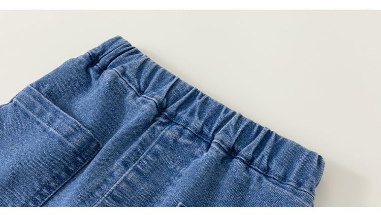 Toddler Girls Casual Flared Jeans Solid Bell Bottoms Jeans Denim Pants Spring High Waist Pockets Trousers Streetwear4