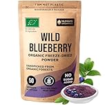 Numami Wild Blueberry Powder Organic, for Smoothies, Baking and Flavoring, Rich in Antioxydants and Vitamin C, Organic Blueberries are Handpicked from Nordic Forests for Freeze Dried Blueberry Powder