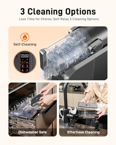 Slushie Machine - 72 Oz Frozen Drink Maker, No Ice Needed, Slushy Machine for Home with 7 Preset Programs, Self-Cleaning, for Frozen Margaritas, Ice Cream, and More