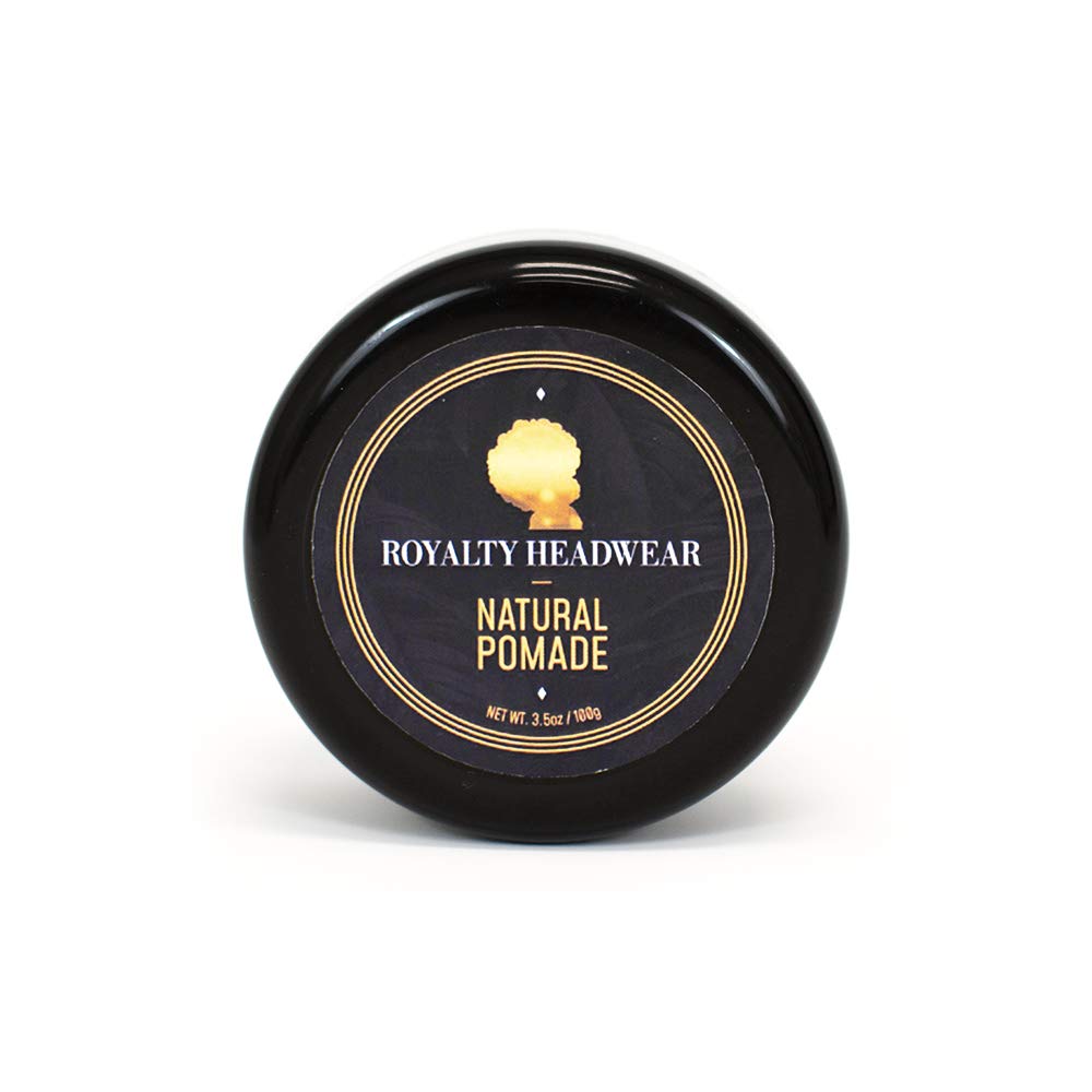 Royalty HeadwearNatural Wave Pomade – Silky & Moisturized Hair, Strong Hold, Easy Wash – Men’s Grooming Supplies, Natural Ingredients (3.5oz)