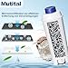 Mutital 4er-Pack De'Longhi Kaffeevollautomat Wasserfilter, Ersatz Kompatibel mit Delonghi ECAM-Serie, Dinamica, Cappuccino System, Magnifica, ETAM Autentica und Verschiedener Modelle von Esam (4)