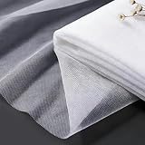 White Tulle Fabric 108' x 25 Yards for Wedding Decoration Pew Bows Christmas Gift Wrapping Ceiling Draping Baby Shower Birthday Party Reception DIY Craft Supplies