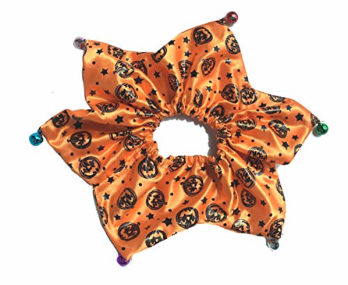 Lanyarco Halloween Pet Holiday Accessories Cat Costume for Halloween, Pumpkin Collar Orange