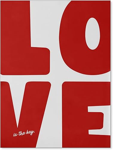 Heltrappe Lienzo decorativo de pared retro con texto en inglés Ways to Say I Love You, póster minimalista moderno para decoración de pared,