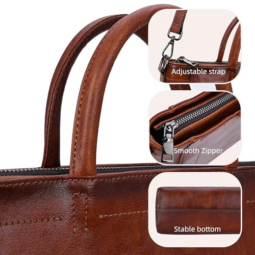 Image of Iswee Genuine Leather Purses for Women Shoulder Handbags Designer Hobo Crossbody Purse Top Handle Purse