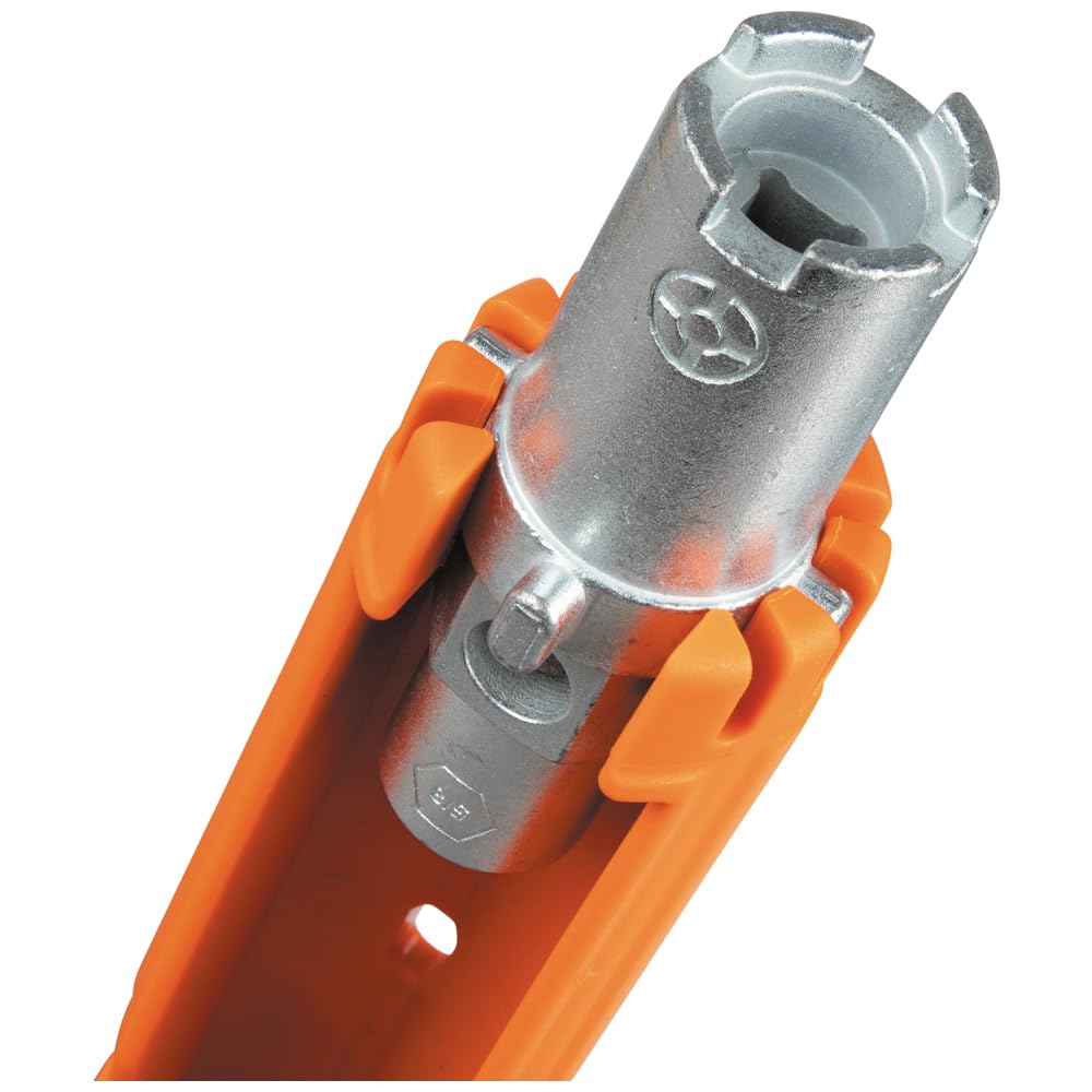Klein Tools 68098 Clé à robinet, outil multifonction 12 en 1 pour installations et réparations d'évier, de toilettes et de robinets