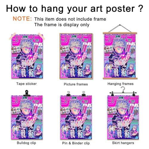 DQLSYJHK Anime Jjk Poster Capa de Mangá Arte de Parede Impressão em Tela Cartazes de Desenho Animado
