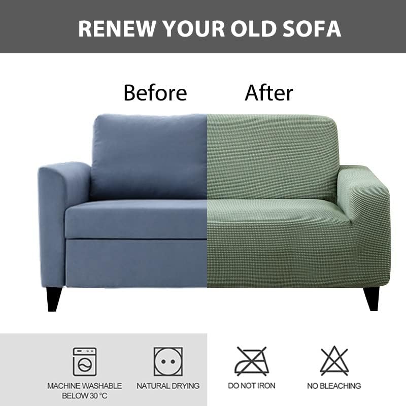 Miniatura 4 de Fundas elásticas para sofá de 1, 2, 3, 4 plazas, funda protectora de sofá individual de terciopelo para perros, mascotas, funda para sofá, funda