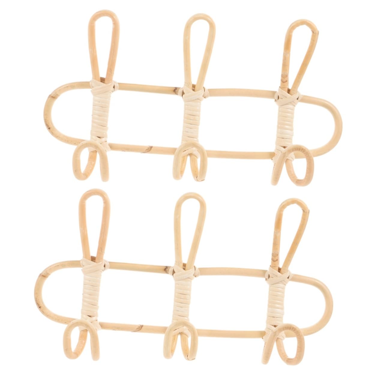 Panier de rangement en rotin et crochet mural suspendu pour porte-serviettes