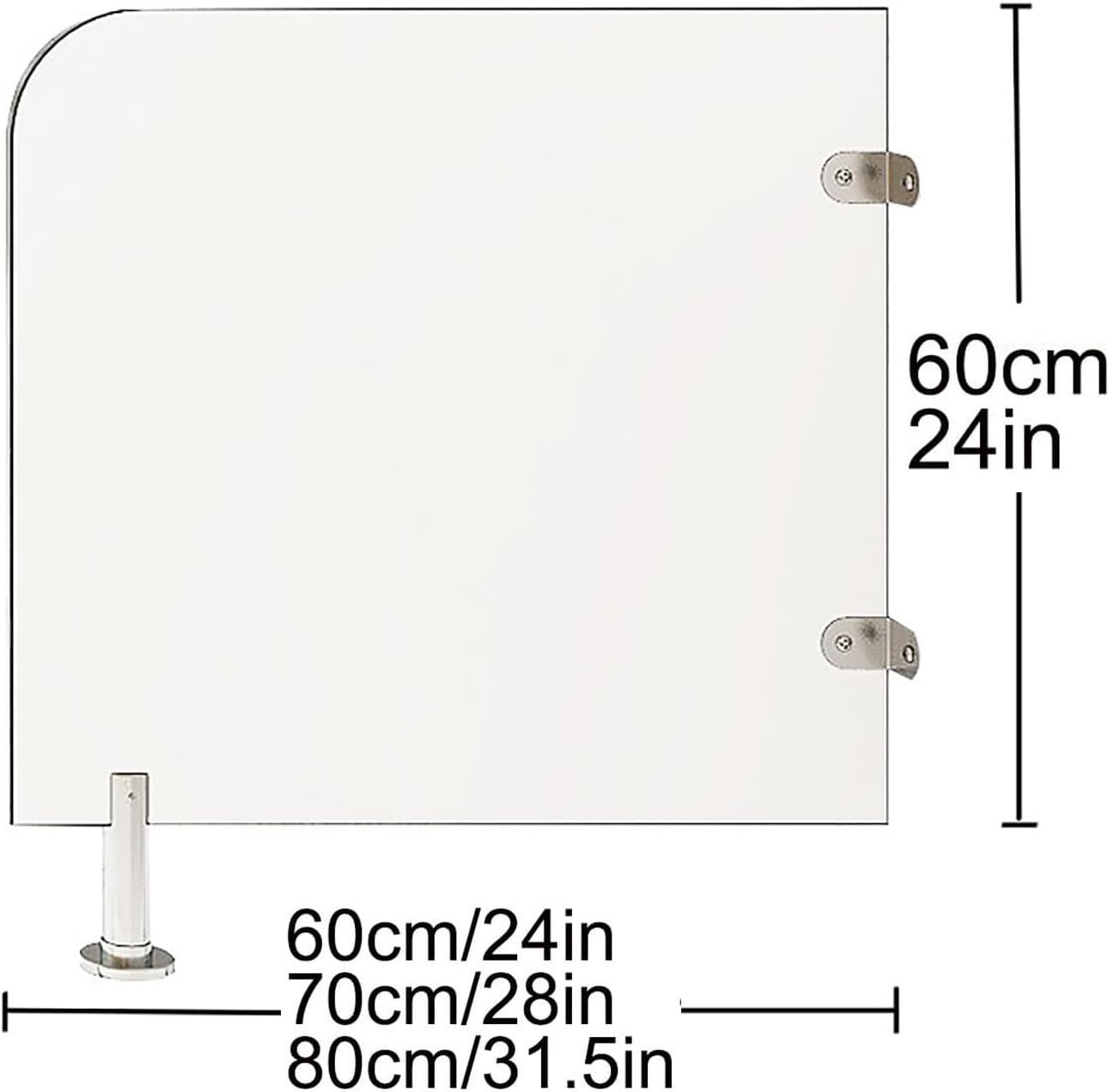 Floor-Mounted Urinal Baffle Men's, Wall-Mounted Urinal Partition, Men Urinal Privacy Screen Toilet Partition,Urinal Divider Screen Panel Toilet Partition, for Hotel/Schools/Kindergartens(Color:1PCS,Si