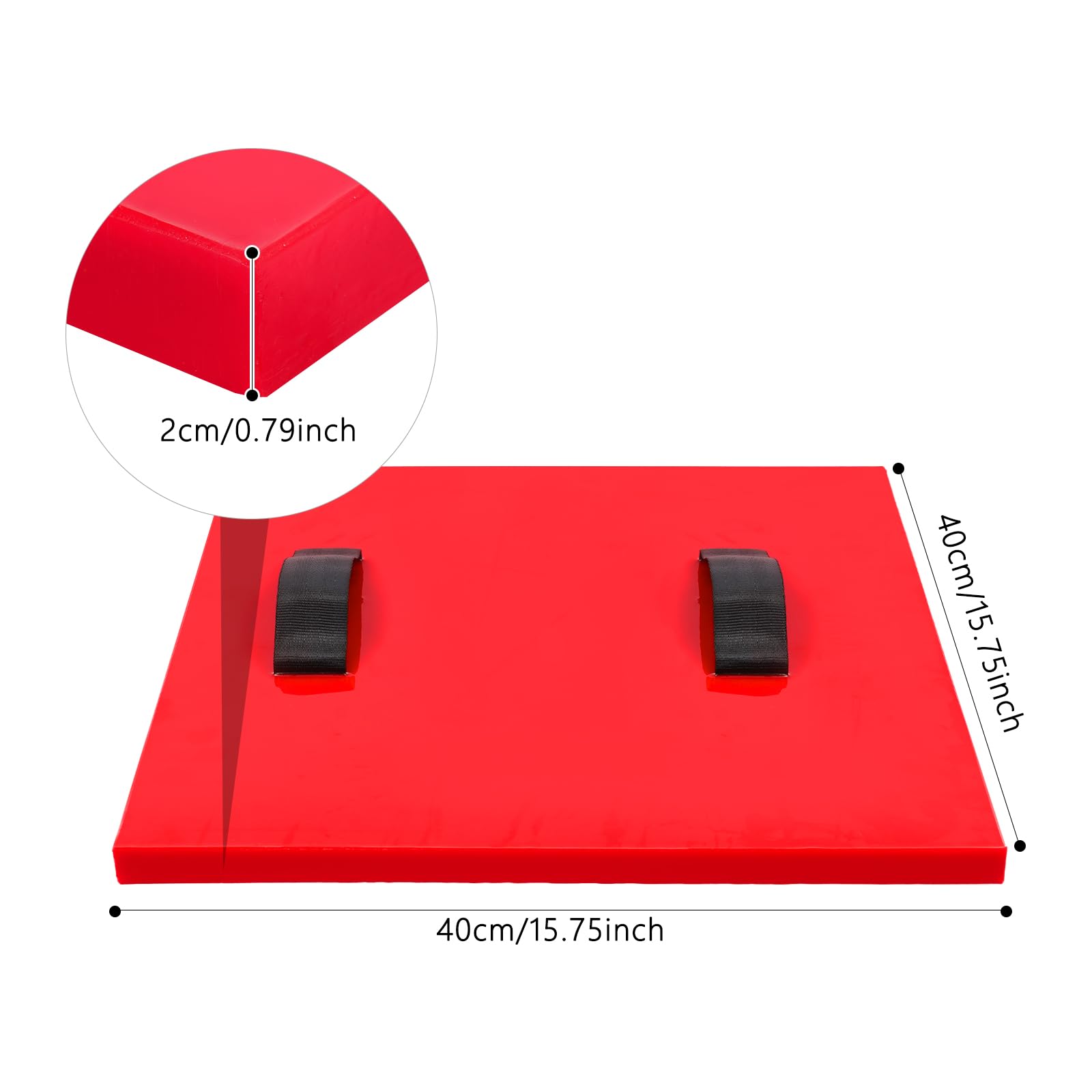 Tapis de tampon en polyuréthane - 40 × 40 × 2 cm - En forme de béton - Réutilisable - Pour allée, terrasse, trottoir, bricolage - Aspect bois