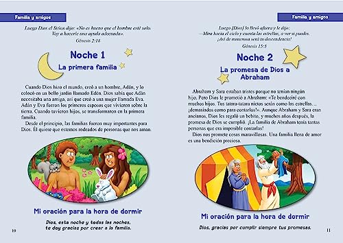 Image of La Biblia para principiantes, 100 devocionales para la hora de dormir: Pensamientos y oraciones para finalizar el dia (The Beginner's Bible) (Spanish Edition)