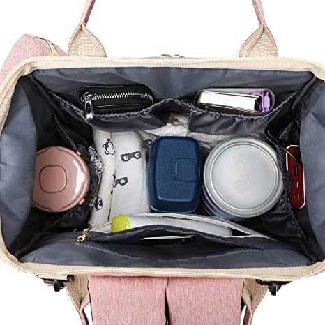 mochila maternidade, Mochila de saco de fraldas de bebê com estação de troca para menino menina, moc