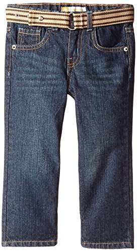 Lee Little Boys' 5 Pocket Belted Straight Jeans