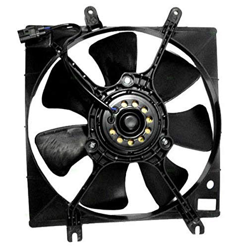 Compatible with 00-01 Spectra (to 2/01) 98-01 Sephia Radiator Engine Cooling Fan Motor Assembly