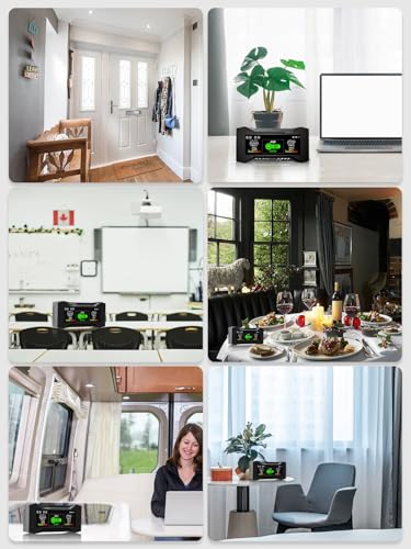 Carefor Upgraded CF-20 Professional Air Quality Monitor 10-in-1, Accurate CO2 & PM2.5 Sensor, Smart AQI Alerts Rechargeable Indoor Air pollotion Detector for Office & Commercial Spaces - Image 8