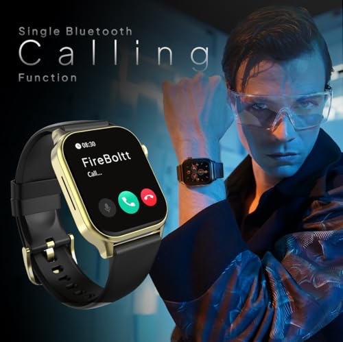 Image of Fire‑Boltt Rise Smart Watch 1.85″ HD Display with Bluetooth Calling, AI Voice Assistant, Rotating Crown,SpO2 & Heart Rate Monitor, 120+ Sports Modes,IP67 Waterproof Smart Watch for Men & Women - Black