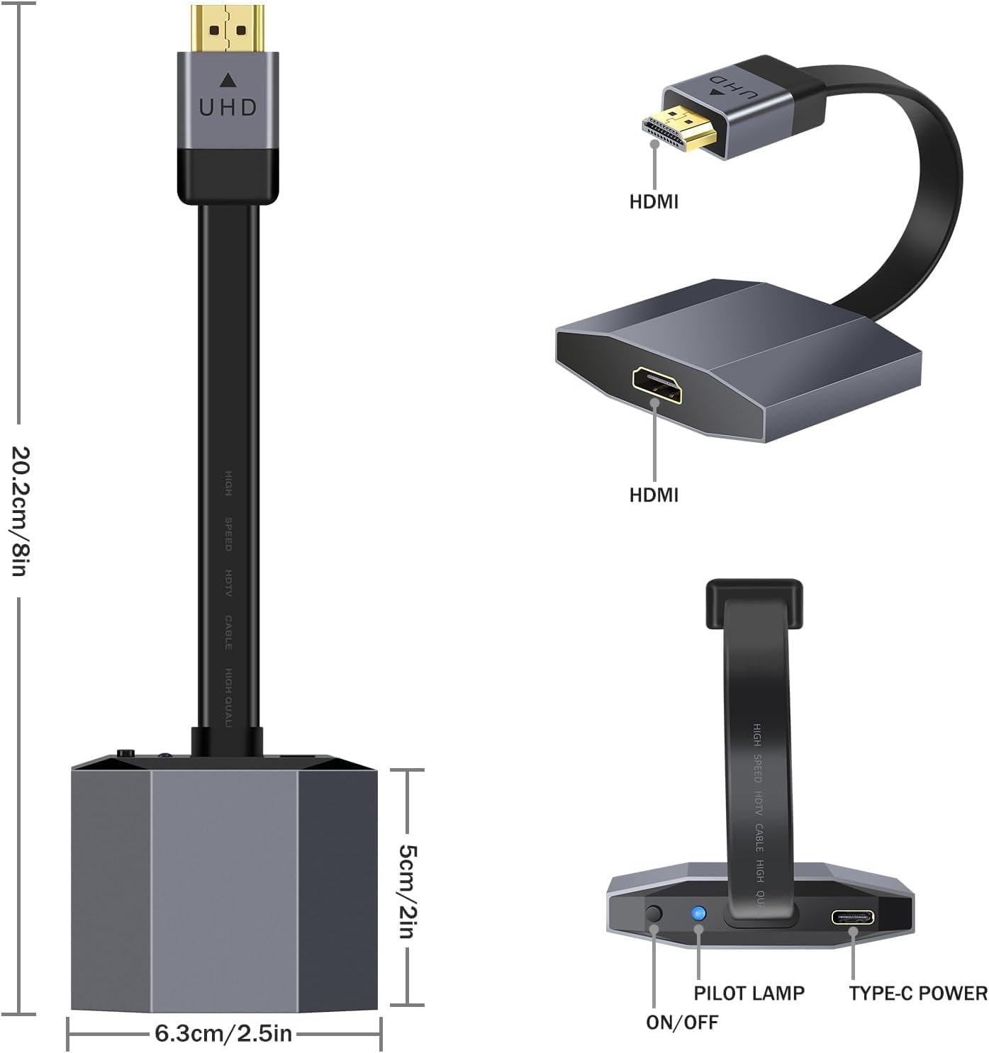 HDMI Upscaler- 1080P/2K to 4K TV Gamer PRO, Auto Ireland Ubuy
