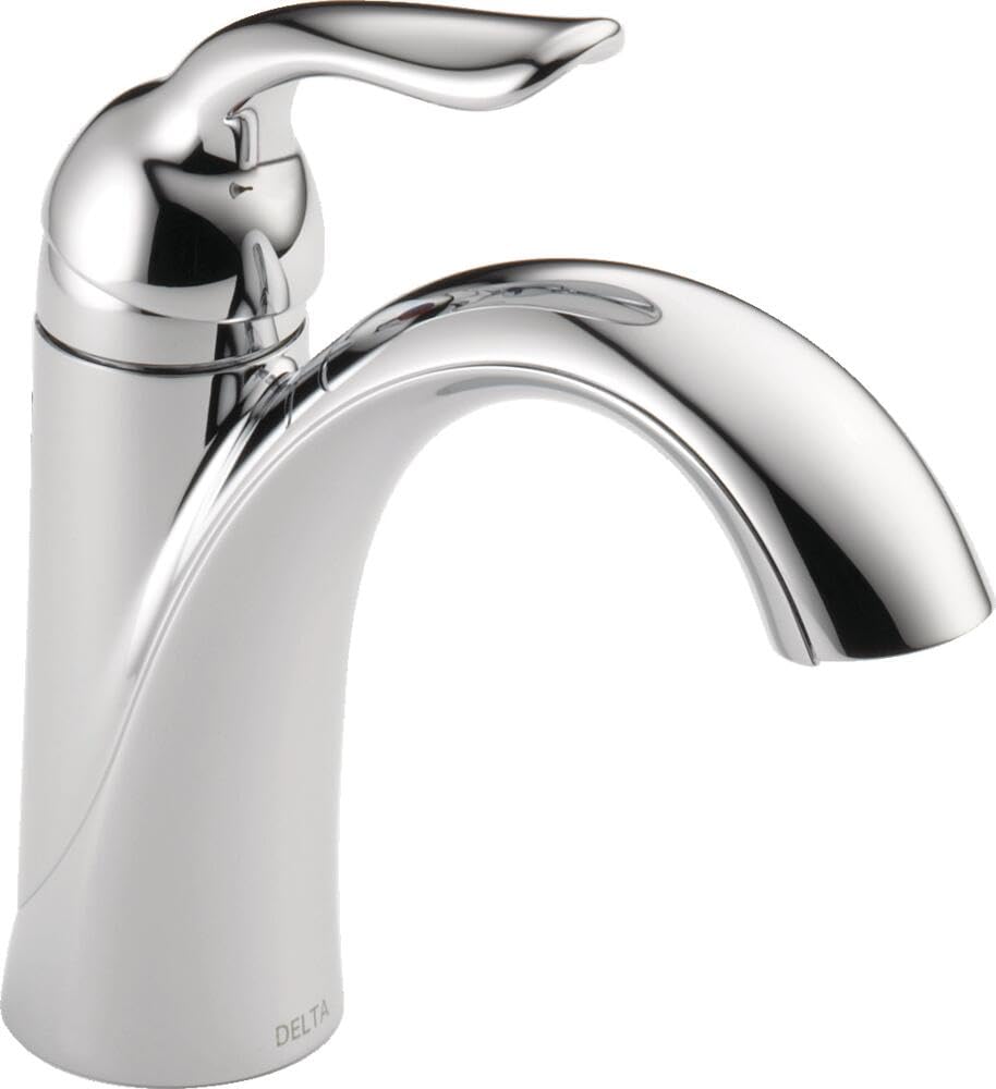 【未使用】DELTA 洗面用水栓 LAHARA 538-MPU-DST Delta Lahara Chrome Bathroom Faucet 1 Hole, Single Hole