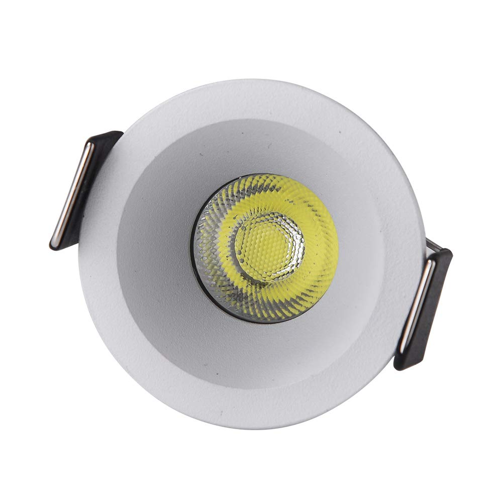 YRHome Led-inbouwspot, 230 V, platte inbouwlamp, 20-delige set, 3 W, badkamerlamp, inbouwspot, aluminium, mini-plafondspot voor woonkamer, slaapkamer en keuken, 20 x 3 W, koudwit