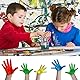 Kinder Pinsel Set, 4 Stück Malpinsel Kinderpinsel Set Pinsel mit Flacher Spitze, Bunte Pinsel für Anfänger Kleinkinder Kinder Schule Klassenzimmer Kunstunterricht und Malpart Kunst Malerei Praxis