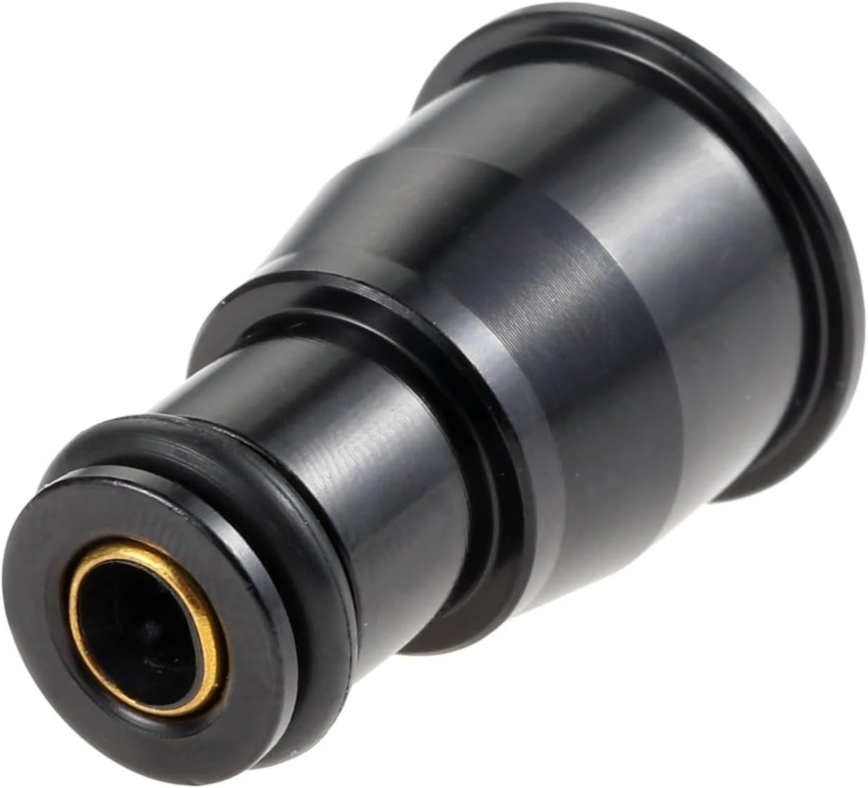 Black Car Fuel Injector Adapter 1000cc Hats with Filters 48mm EV14 -bigger than 14mm EV1 60mm