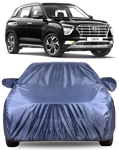 Image of Autofact Premium Car Cover for Creta 2020-2024 | All Weather Water-Resistant Full Body Car Cover | Light-Weight Triple-Stitched Outdoor Shield with UV Protection, Dustproof & Heat-Resistant