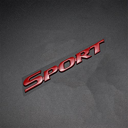 Image of 3D Metal Sport Logo Car Trunk Tailgate Emblem Badge Decal Sticker Red (Red)