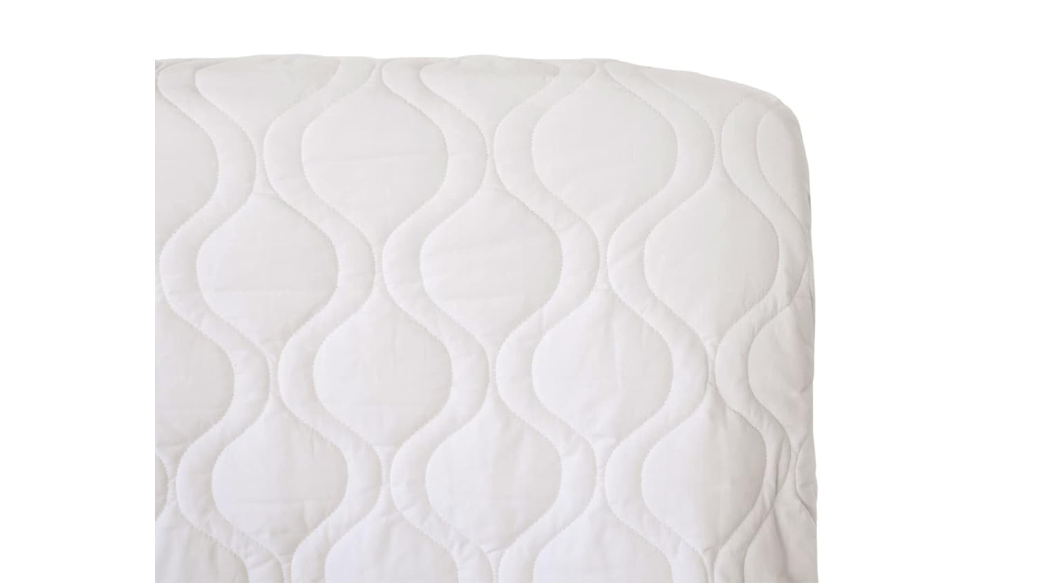 SheetWorld Quilted Fitted Mattress Pad for Stokke Sleepi 26 x 47, Solid White, Made in USA